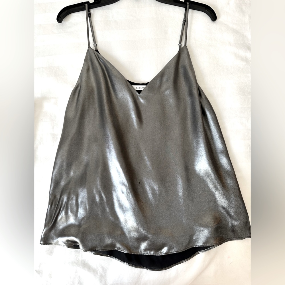Aritzia BABATON Women’s Metallic Spaghetti Strap Tank